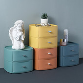 Egymásra rakható asztali rendszerező doboz kozmetikai tároló fiók Ékszer maszk tartó tok Irodai ceruza különféle tárolódoboz