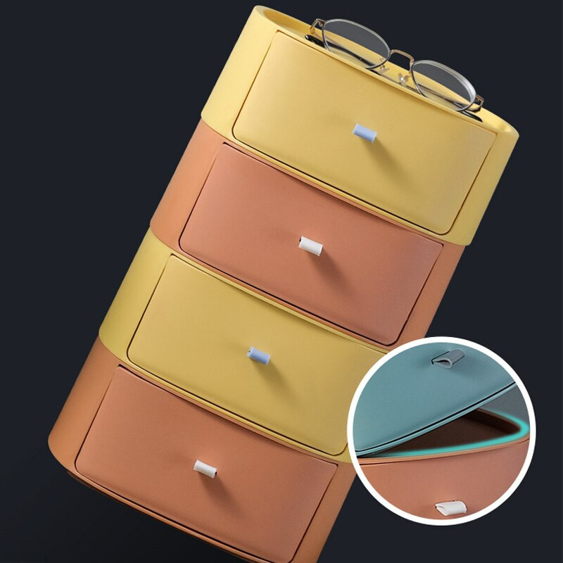 Egymásra rakható asztali rendszerező doboz kozmetikai tároló fiók Ékszer maszk tartó tok Irodai ceruza különféle tárolódoboz