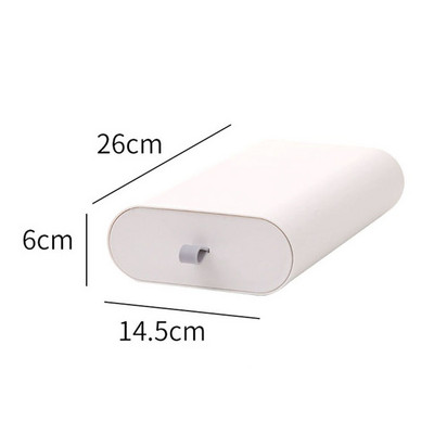 Úložný box TIDY pod stolom, bez dierovačov, štetec na make-up, dokončovacia krabica, kancelárske potreby, plastový organizér, závesná zásuvka