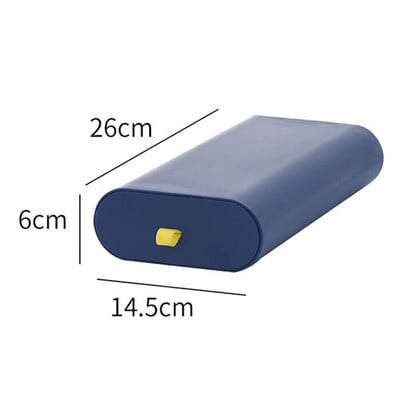 Úložný box TIDY pod stolom, bez dierovačov, štetec na make-up, dokončovacia krabica, kancelárske potreby, plastový organizér, závesná zásuvka