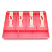 Kutija za supermarket s 4 rešetke Hotelska pohrana Blagajna Ladica za blagajnu s kopčom Zamjena za trgovinu Classify Organizator ABS ladica za novčiće