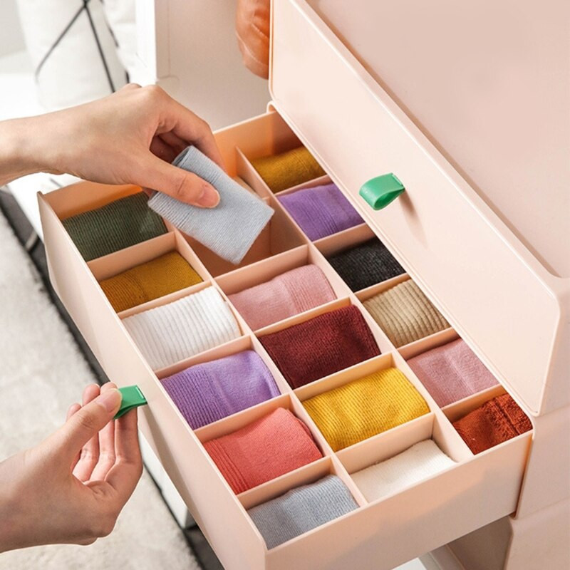 Kreativni organizator odjeće koji se može složiti Štedi prostor Snažan nosivi Rešetka koja se može ukloniti Lako čišćenje Utor Dno Stabilno