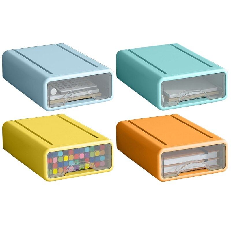 Úložné zásuvky na stôl Organizér na dokumenty Držiak na rôzne veci Kozmetický úložný box na stôl Skrinka Domáca kancelária Kancelárske potreby Stohovateľné