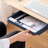 Skrytý úložný box pod zásuvkou na stôl pre kancelársky držiak na pero, skrytý triediaci box, kuchynský nôž, vidlička, úložný box