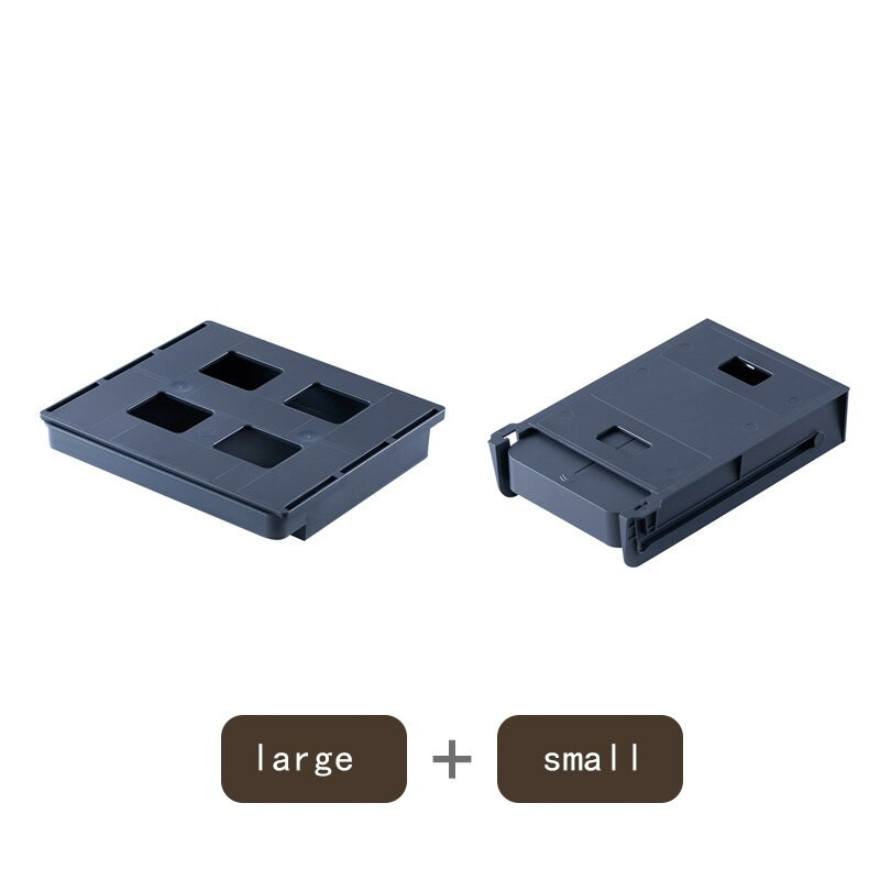 Skrytý úložný box pod zásuvkou na stôl pre kancelársky držiak na pero, skrytý triediaci box, kuchynský nôž, vidlička, úložný box