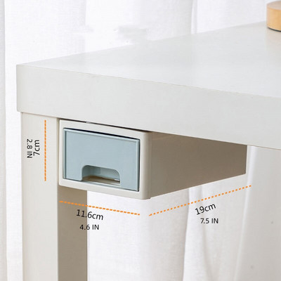 Ispod radnog stola Skriveno spremište Velika plastična klizna ladica koja se može slagati na jedan, Toaletni stolić Organizator za pribor za kozmetiku