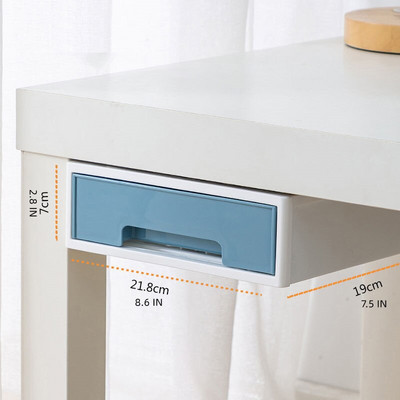 Ispod radnog stola Skriveno spremište Velika plastična klizna ladica koja se može slagati na jedan, Toaletni stolić Organizator za pribor za kozmetiku