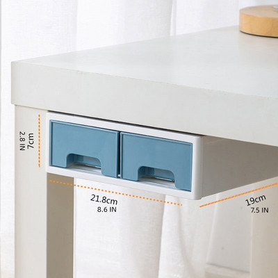 Ispod radnog stola Skriveno spremište Velika plastična klizna ladica koja se može slagati na jedan, Toaletni stolić Organizator za pribor za kozmetiku