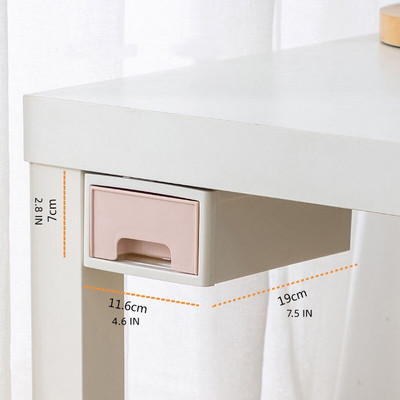 Ispod radnog stola Skriveno spremište Velika plastična klizna ladica koja se može slagati na jedan, Toaletni stolić Organizator za pribor za kozmetiku