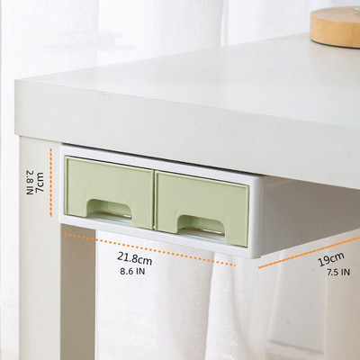 Ispod radnog stola Skriveno spremište Velika plastična klizna ladica koja se može slagati na jedan, Toaletni stolić Organizator za pribor za kozmetiku