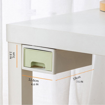 Ispod radnog stola Skriveno spremište Velika plastična klizna ladica koja se može slagati na jedan, Toaletni stolić Organizator za pribor za kozmetiku