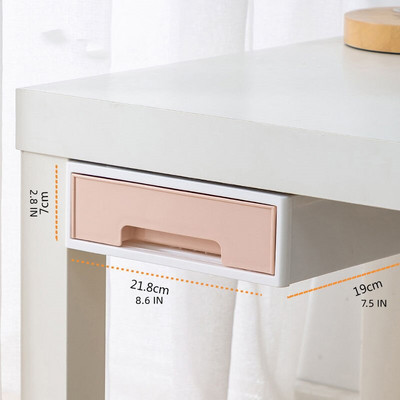 Ispod radnog stola Skriveno spremište Velika plastična klizna ladica koja se može slagati na jedan, Toaletni stolić Organizator za pribor za kozmetiku