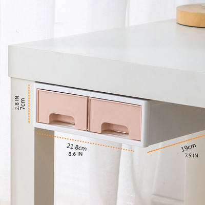 Ispod radnog stola Skriveno spremište Velika plastična klizna ladica koja se može slagati na jedan, Toaletni stolić Organizator za pribor za kozmetiku