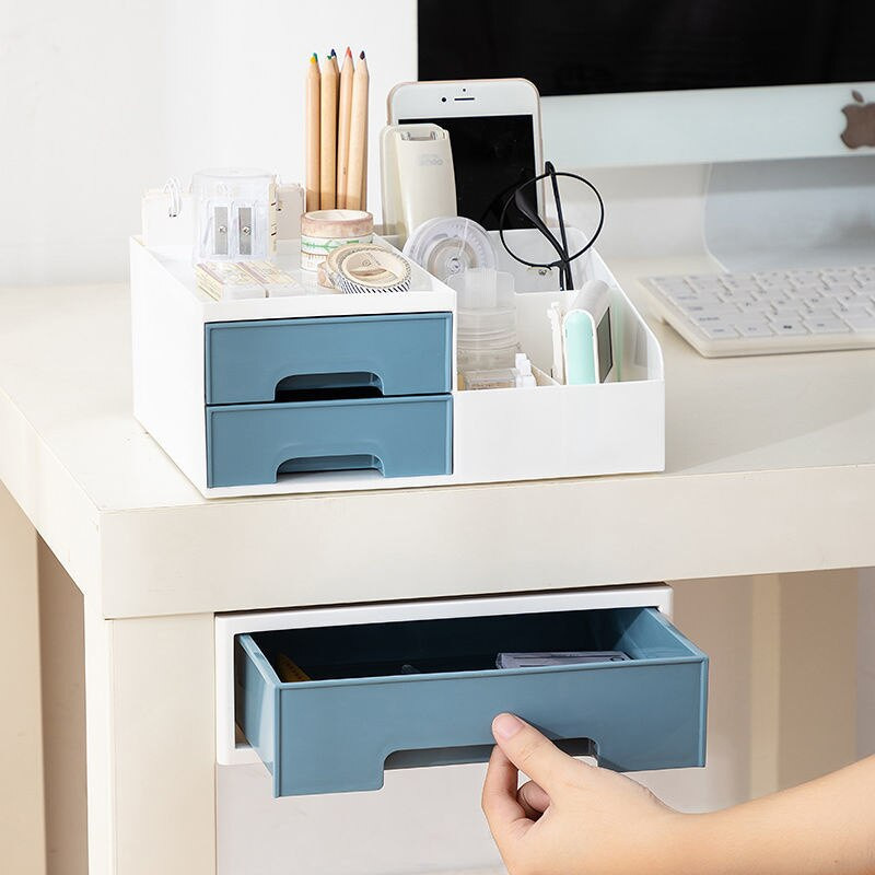 Ispod radnog stola Skriveno spremište Velika plastična klizna ladica koja se može slagati na jedan, Toaletni stolić Organizator za pribor za kozmetiku