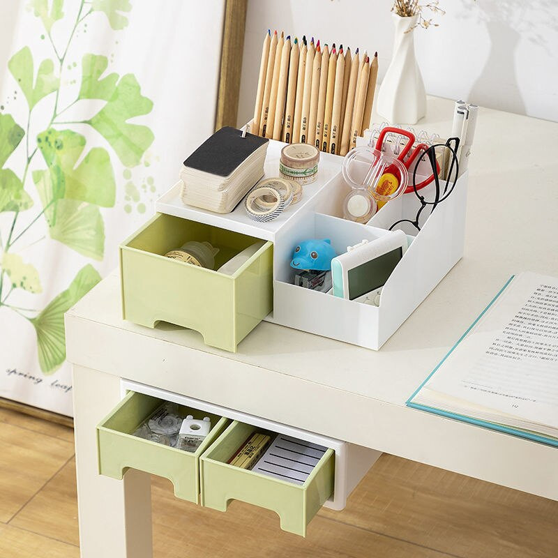 Ispod radnog stola Skriveno spremište Velika plastična klizna ladica koja se može slagati na jedan, Toaletni stolić Organizator za pribor za kozmetiku