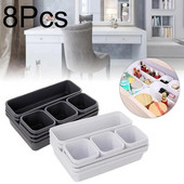 8 ks Zásuvková úložná skrinka Toaletný stolík Kozmetické doplnky Dokončovacia skrinka Kuchynský korenie Riad Klasifikačná skrinka Plastová