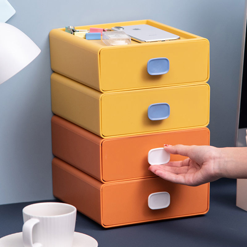 Úložné zásuvky Stolná úložná krabica na drobnosti Kozmetická úložná krabica Malá plastová šperkovnica Multifunkčná mini zásuvková organizér