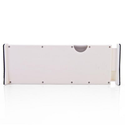 Priečka na šatník, výsuvná deliaca doska na stôl, teleskopická úložná doska na utajené predmety