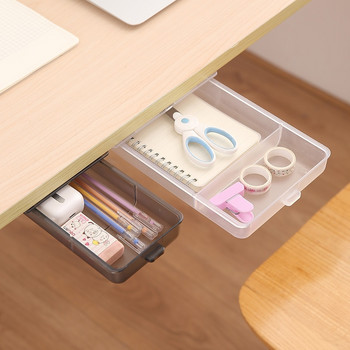 Органайзер за бюро Чекмеджета за съхранение на козметика Кутия за канцеларски материали Скрита пластмасова кухненска маса Мебелен шкаф Тава за зареждане Чекмедже