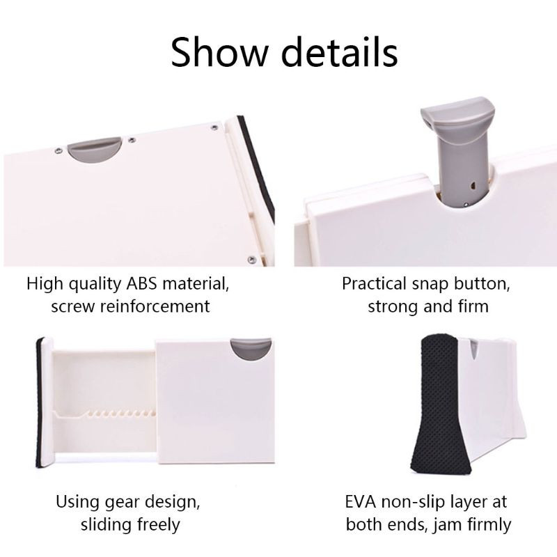 Teleskopický úložný priestor do komody, deliace priečky, organizéry zásuviek, oddeľovače, rozšíriteľný organizér na podnosy do kuchyne, kúpeľne, úložný priestor do komody