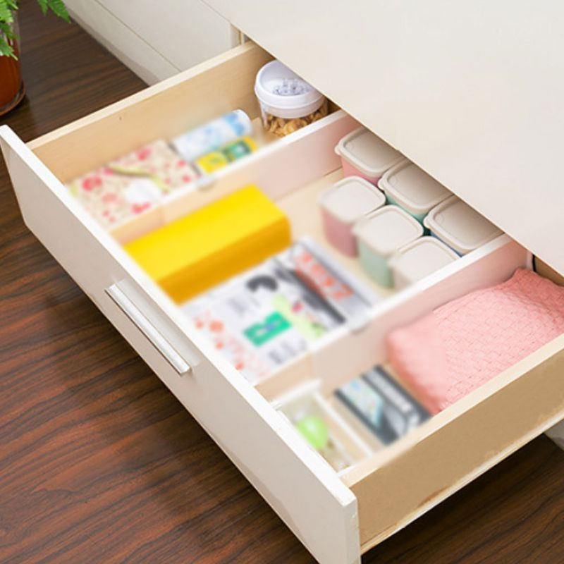 Teleskopický úložný priestor do komody, deliace priečky, organizéry zásuviek, oddeľovače, rozšíriteľný organizér na podnosy do kuchyne, kúpeľne, úložný priestor do komody