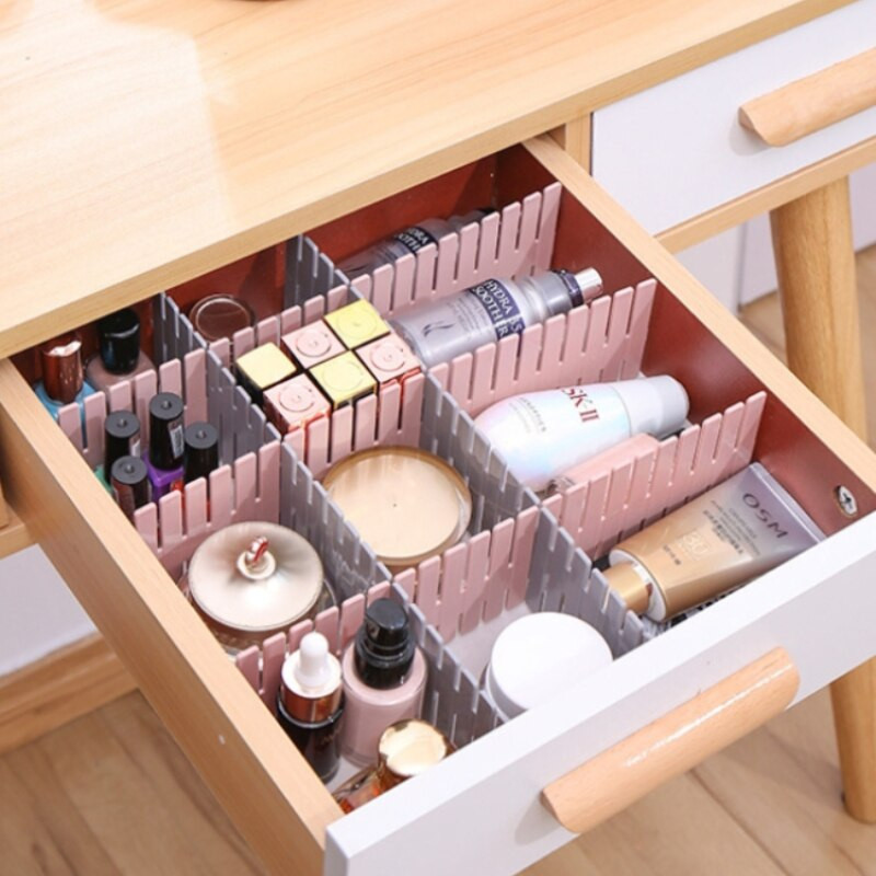 Organizator de sertare, despărțitor, dulap de depozitare reglabil pentru uz casnic, despărțire combinată, lenjerie de corp, șosete, articole diverse, cajones desktop