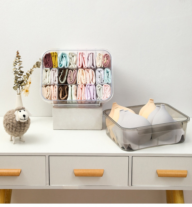 Tip sertar Cutie de depozitare pentru lenjerie de corp Sertar Menaj împărțit Coș de depozitare pentru haine Dulap Organizator