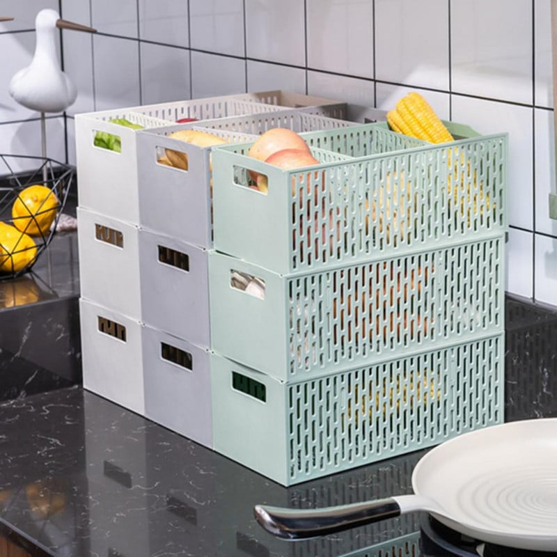 Držiak na kuchynské drobnosti s veľkou kapacitou rukoväte, dizajn s ovocím, vajcami a zeleninou, oddelený odtokový kôš, organizér do chladničky