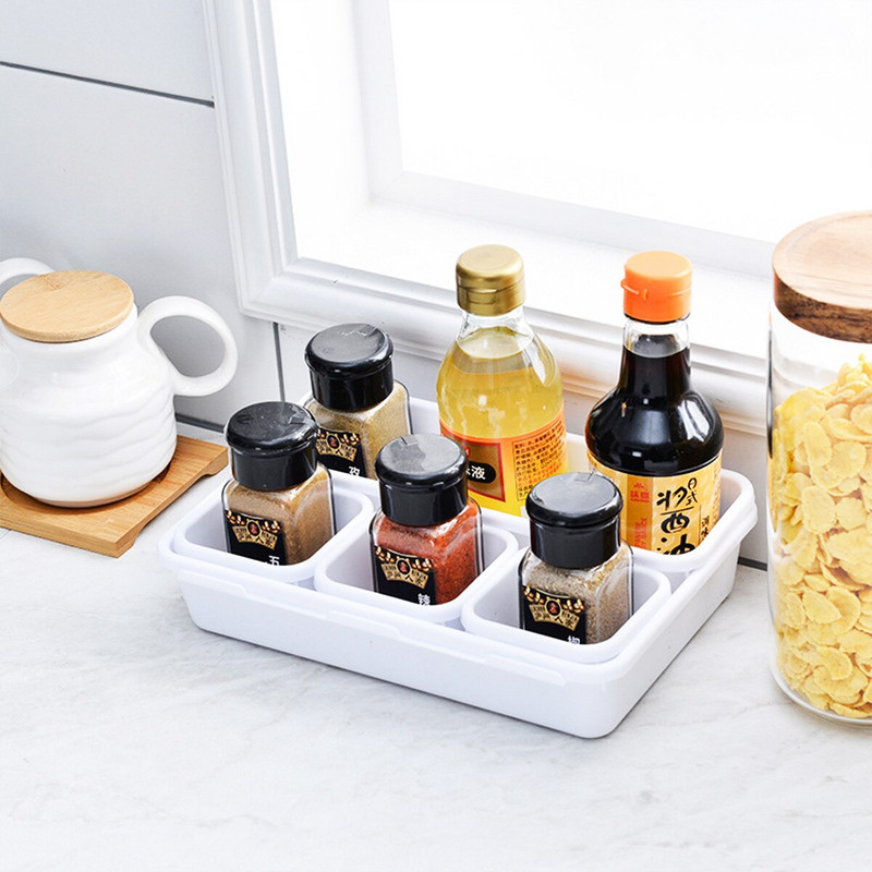 Kutija za organizatore s podijeljenim ladicama od 8 komada Plastična prilagodljiva višenamjenska ladica za pohranu za uredsku organizaciju kućne kupaonske šminke