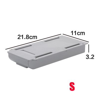 Samolepiaci zásobník na ceruzky, úložný priestor na stôl, organizér do zásuvky, krabica pod stôl, stojan, samolepiaci úložný priestor pod zásuvku na kancelárske potreby
