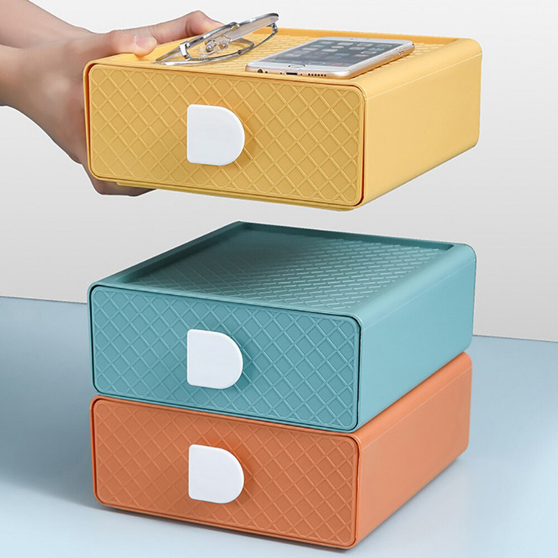 Farebné organizéry do zásuviek, úložný priestor na make-up, plastový úložný kontajner, stolný papier, organizér na nábytok, nočný stolík so zásuvkou