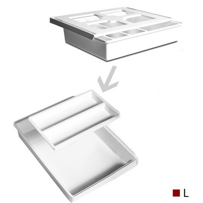 Samolepiaci skrytý úložný box pod zásuvku stola, organizér na make-up, samolepiaci školský papier, puzdro na ceruzky, držiak na perá