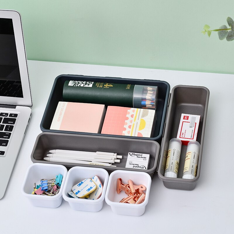 8 buc/set de sertare organizatoare de separare pot fi combinate liber Obiecte mici Cutie de depozitare pentru birou, bucătărie, baie, birou, organizator