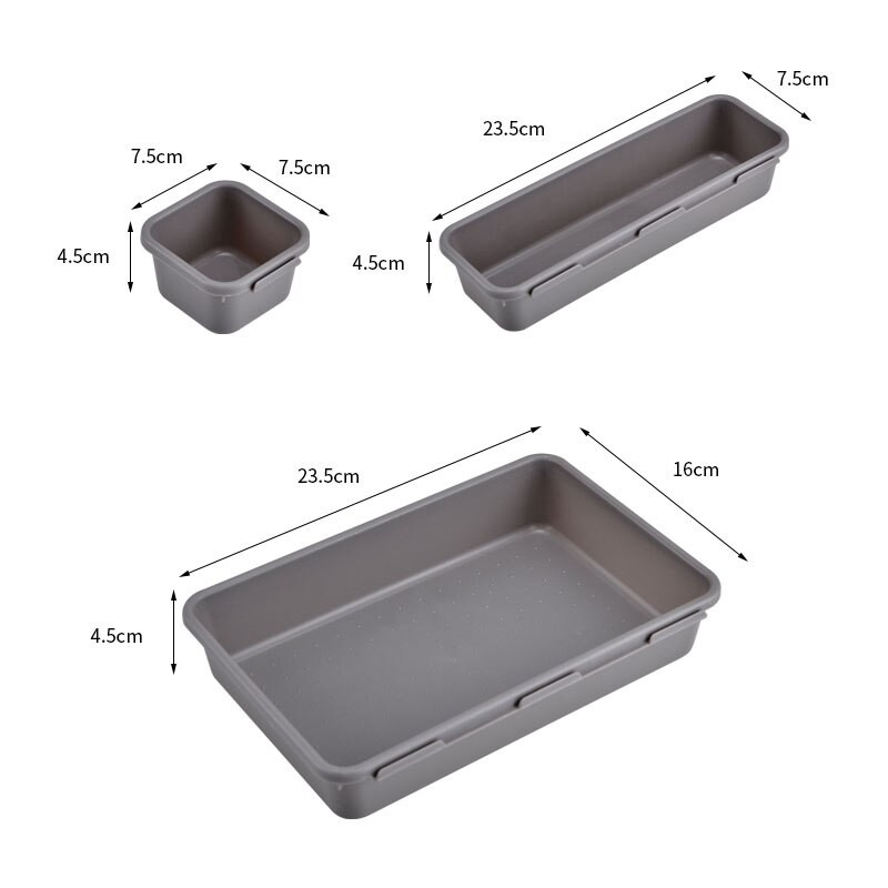 8 buc/set de sertare organizatoare de separare pot fi combinate liber Obiecte mici Cutie de depozitare pentru birou, bucătărie, baie, birou, organizator