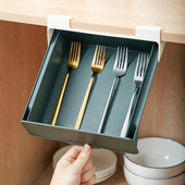 Ladica stola Samoljepljiva ušteda razmaka PP skrivena ispod stolova Poslužavnik Kuhinja Organizacija doma Glatki klizni držač za pohranu