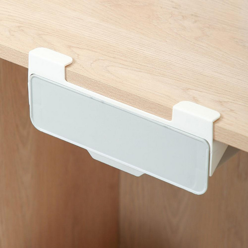 Ladica stola Samoljepljiva ušteda razmaka PP skrivena ispod stolova Poslužavnik Kuhinja Organizacija doma Glatki klizni držač za pohranu