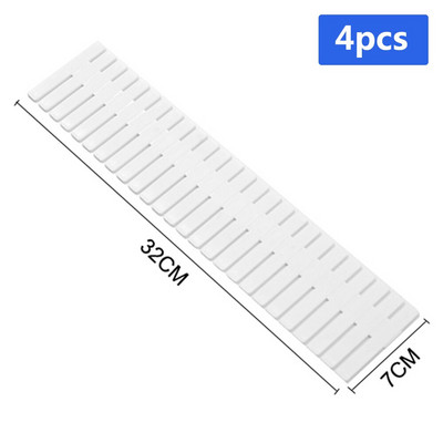 4/8 ks plastový delič zásuviek DIY organizér zásuviek oddeľovač priečka doska domáce spodná bielizeň ponožky make-up šindeľ úložné nástroje