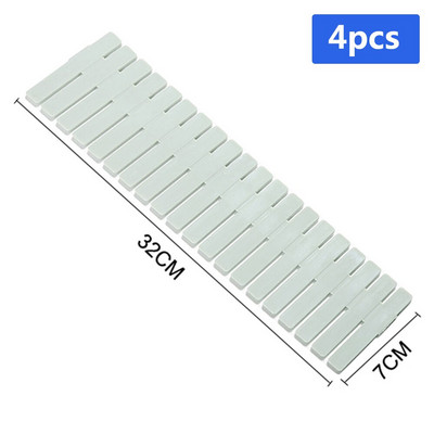 4/8 ks plastový delič zásuviek DIY organizér zásuviek oddeľovač priečka doska domáce spodná bielizeň ponožky make-up šindeľ úložné nástroje