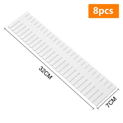 4/8 ks plastový delič zásuviek DIY organizér zásuviek oddeľovač priečka doska domáce spodná bielizeň ponožky make-up šindeľ úložné nástroje