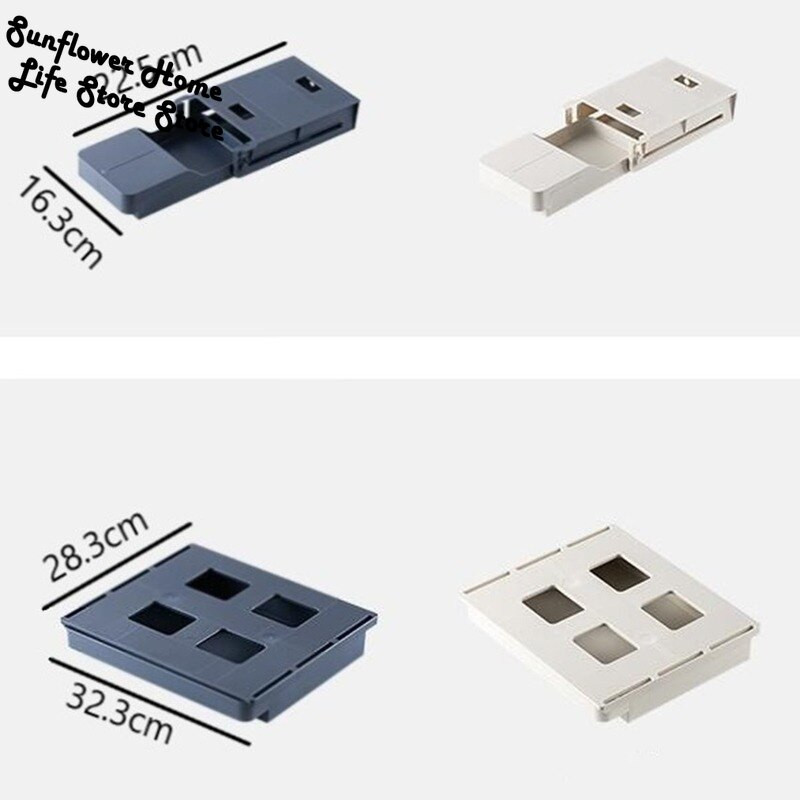 Kutija za pohranu ispod stola Nevidljiva ladica Dno stola Kutija za završnu obradu Kutija za studentski dom Stolna kreativna kutija za pribor