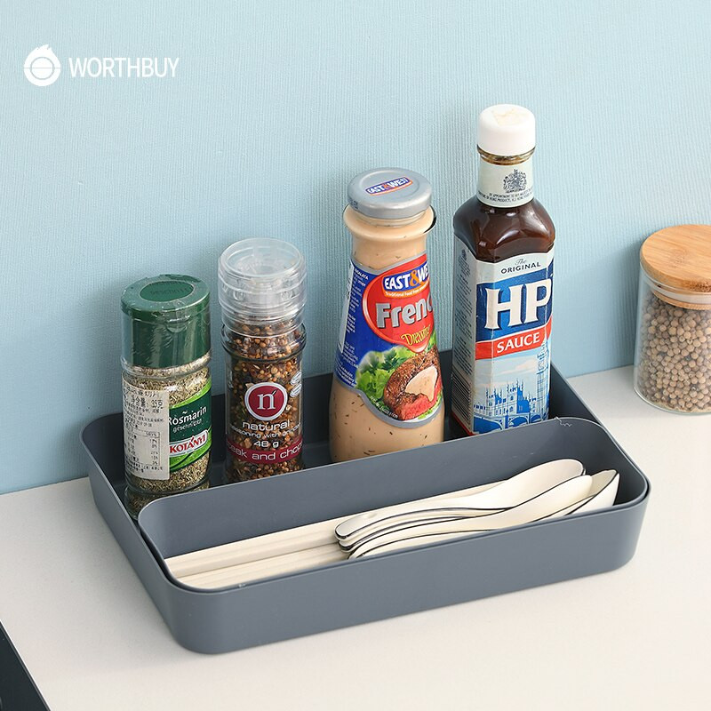 WORTHBUY Ladice za pohranu Plastični organizator za pohranu Ladice za šminku Odjeća Organizator za posuđe Kutija Organizator za stolni stol