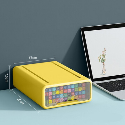 Nová plastová zásuvka na stôl na odkladanie papiernictva, kozmetiky, organizéra na make-up, krabičky na šperky, puzdrá, prachotesná nádoba