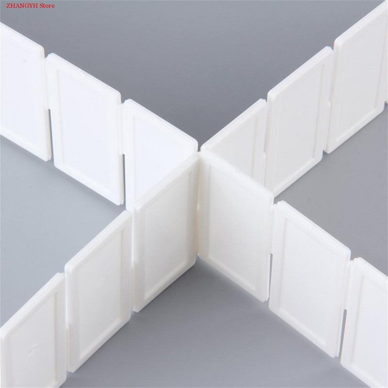 4 buc./6 buc. Despărțitor sertar cu grilă Organizator de depozitare pentru nevoile casnice Despărțitor din plastic pentru sertar de birou dulap Instrumente de economisire a spațiului