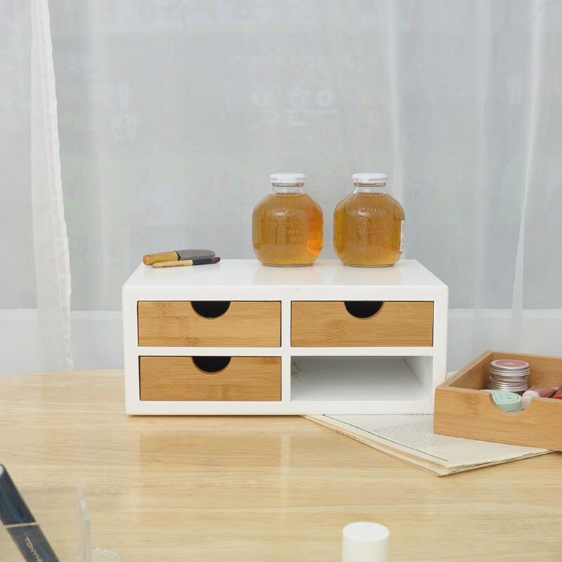 organizéry zásuviek na kancelársky stôl z bambusu