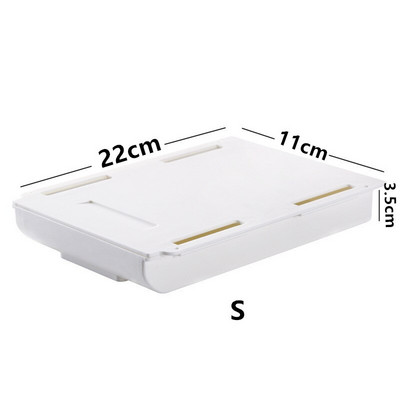 Lipni paslėpta laikymo dėžutė po stalu Makiažo tvarkytuvė po staliu laikymo stalčiais laikymo dėžutė Kanceliarinių prekių laikymo vieta