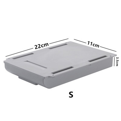 Lipni paslėpta laikymo dėžutė po stalu Makiažo tvarkytuvė po staliu laikymo stalčiais laikymo dėžutė Kanceliarinių prekių laikymo vieta