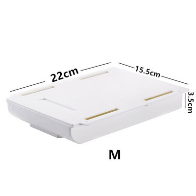 Lipni paslėpta laikymo dėžutė po stalu Makiažo tvarkytuvė po staliu laikymo stalčiais laikymo dėžutė Kanceliarinių prekių laikymo vieta