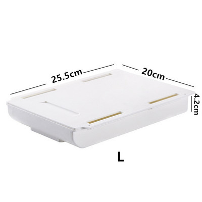 Lipni paslėpta laikymo dėžutė po stalu Makiažo tvarkytuvė po staliu laikymo stalčiais laikymo dėžutė Kanceliarinių prekių laikymo vieta