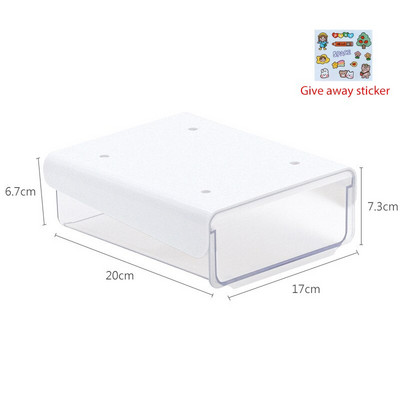 Organizator ispod ladica velikog kapaciteta, samoljepljiva iskačuća skrivena kutija za pohranu ispod stola, organizator uredskog pribora