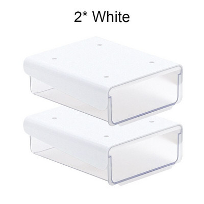 2 buc/lot sertare de depozitare sub birou, organizator pentru biroul de acasă, cutie de depozitare creativă pentru cosmetice, tavă de organizare ascunsă, instrument cadou pentru fete